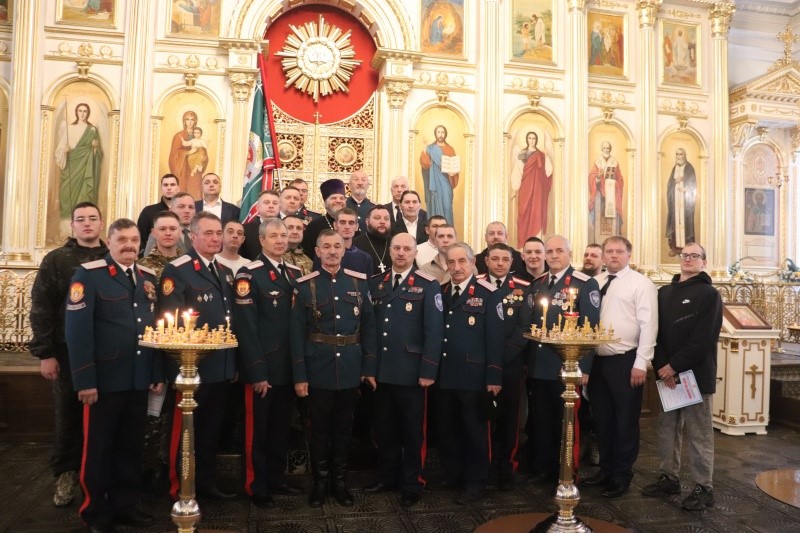 В Свято-Никольском храме прошло верстание в казаки.